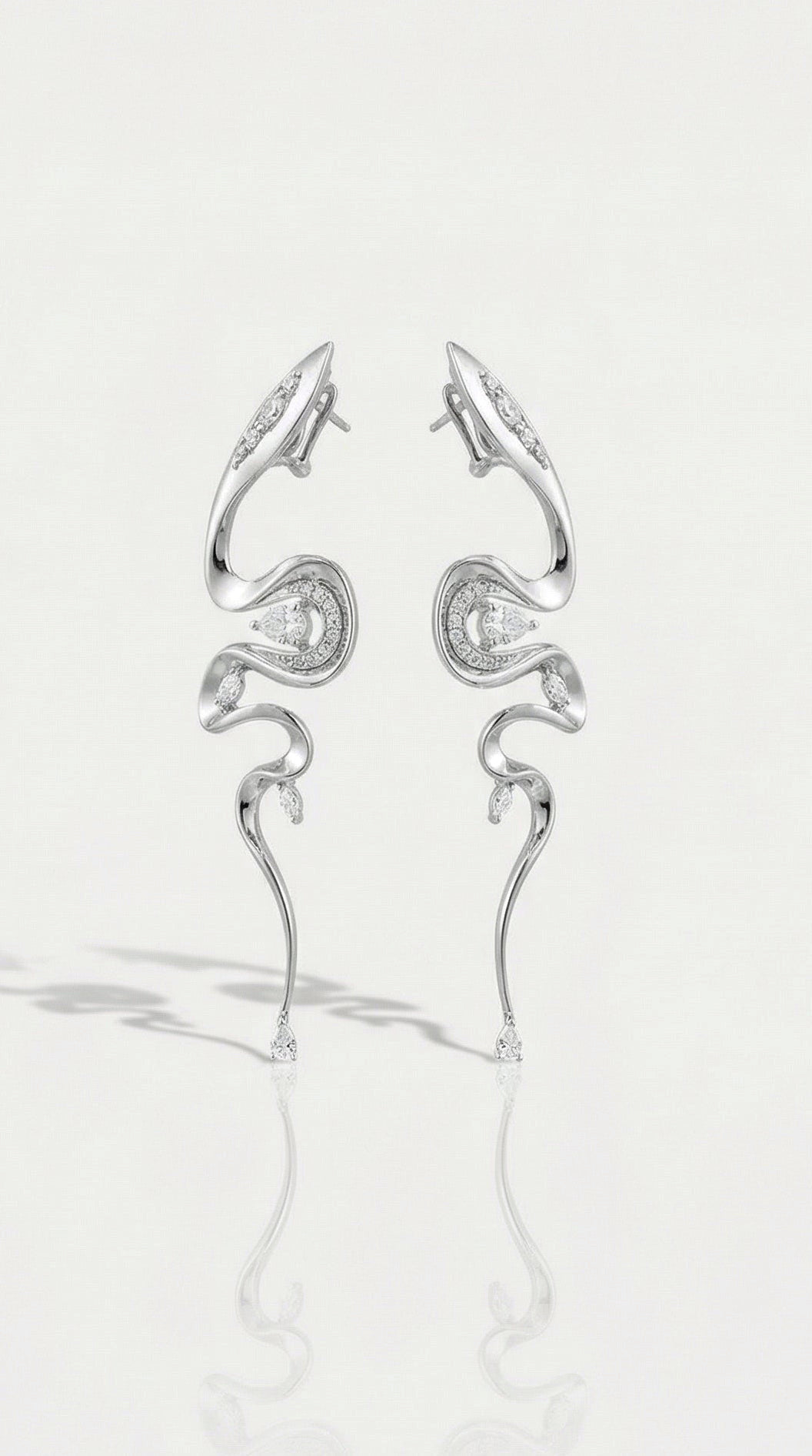 The Diamond Cascade Earrings