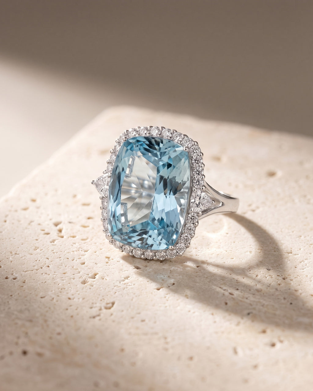 The Ocean Empress - Aquamarine Ring — Levendi Jewellers