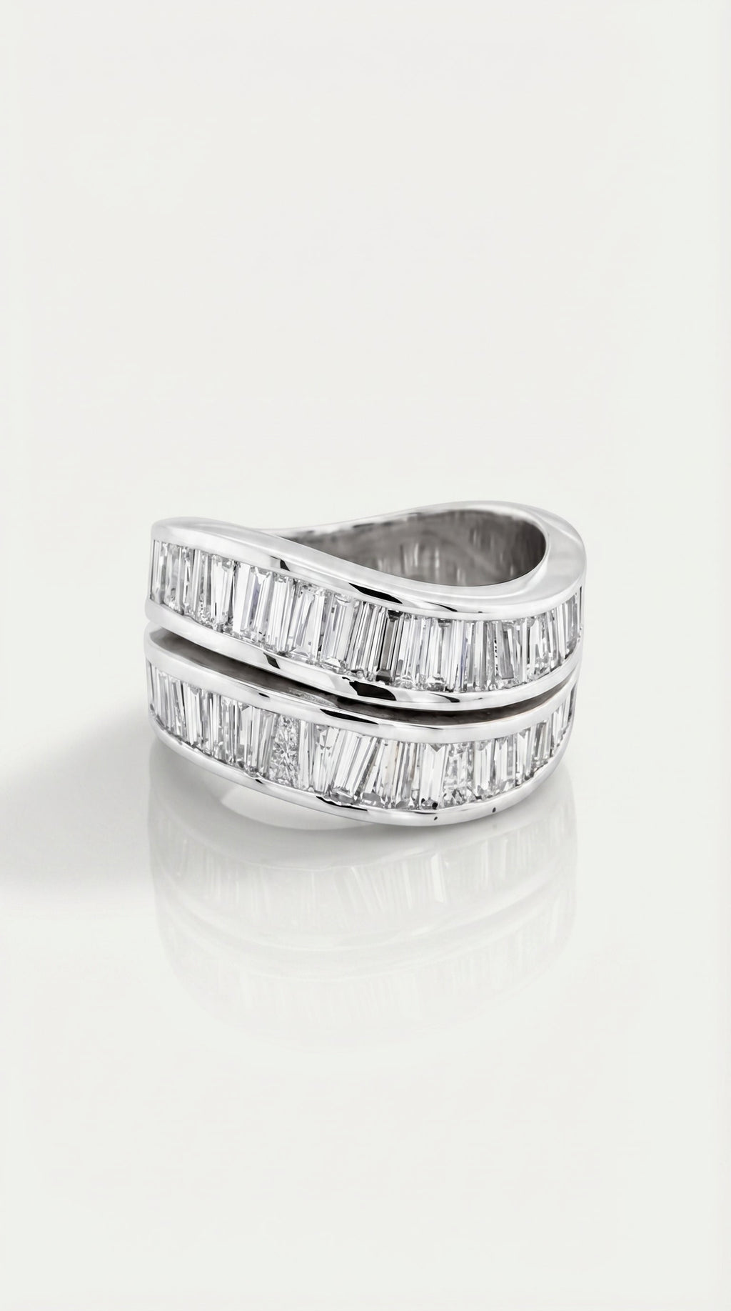 The Sculpted Wave - Diamond Ring