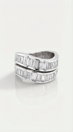 The Sculpted Wave - Diamond Ring