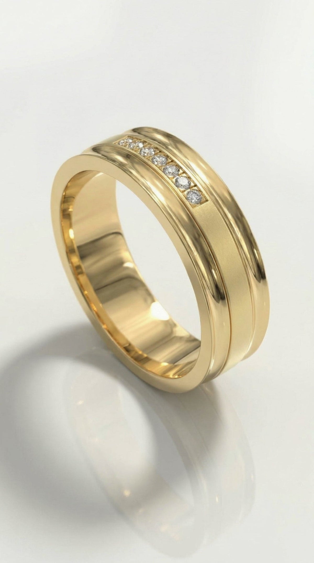 Thread Set Diamond Ring