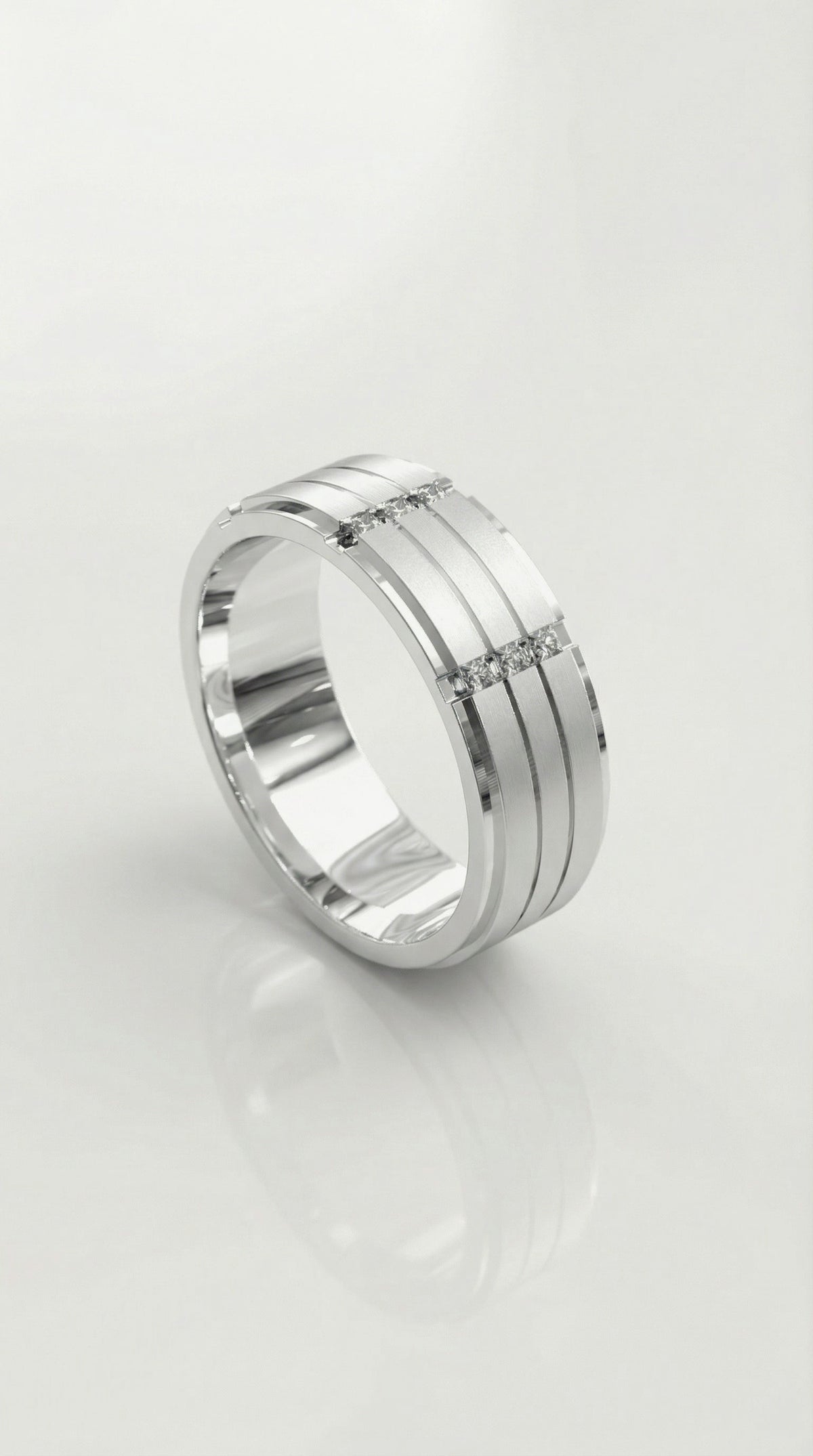 Three Row Diamond Ring