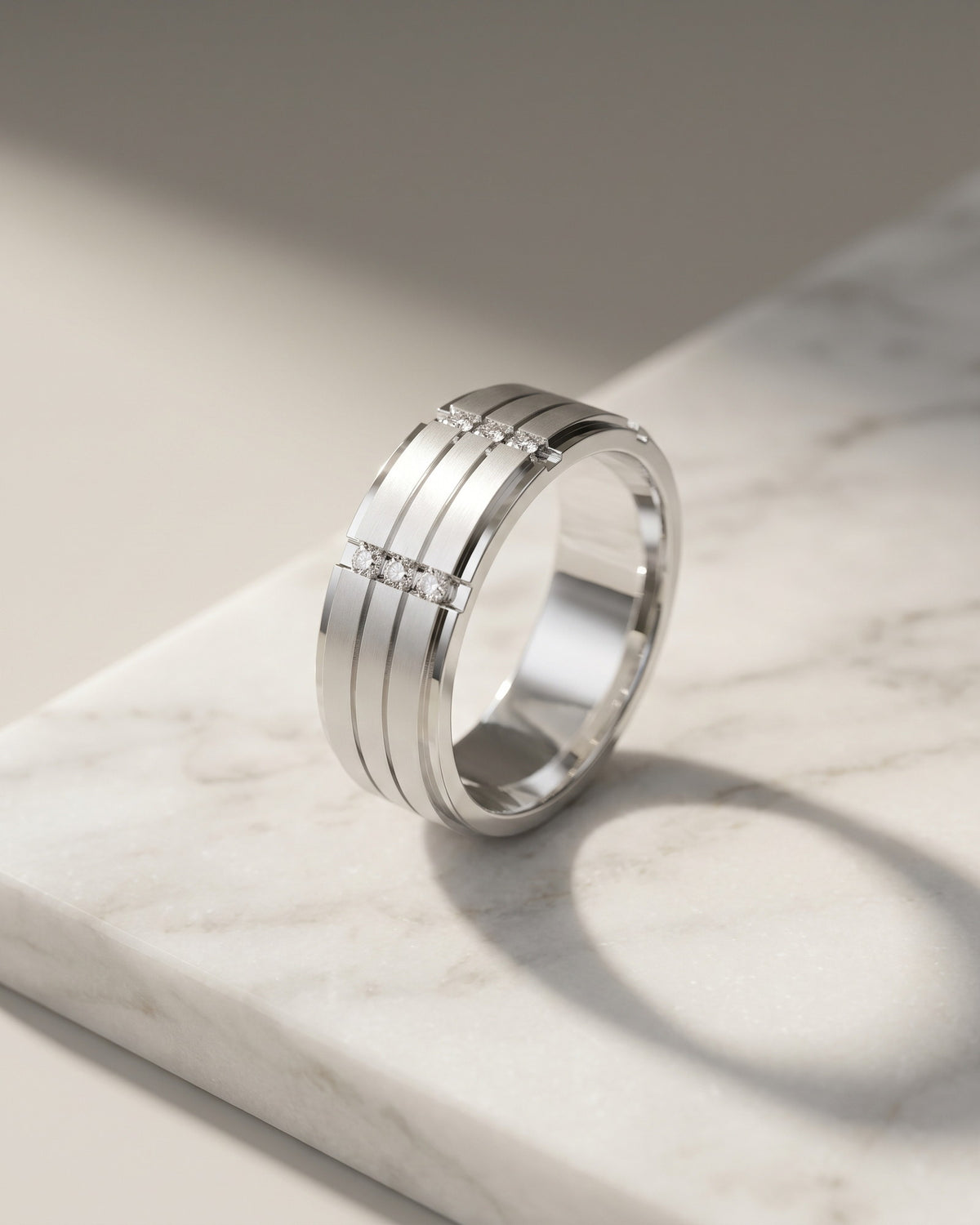 Three Row Diamond Ring — Levendi Jewellers