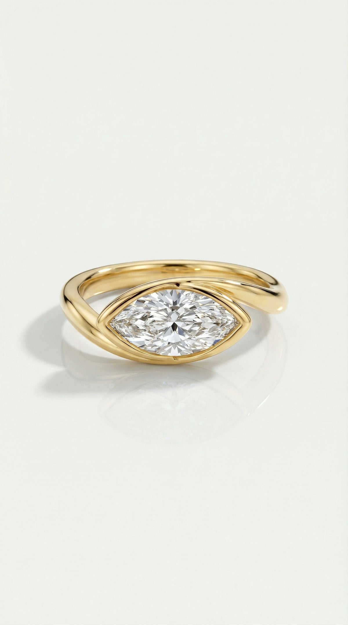 Levendi Wave of Love - Marquise Soft Curve Bezel
