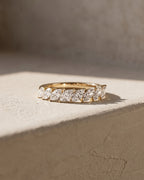 Wedding Band 8 Marquise Diamonds Off Set — Levendi Jewellers