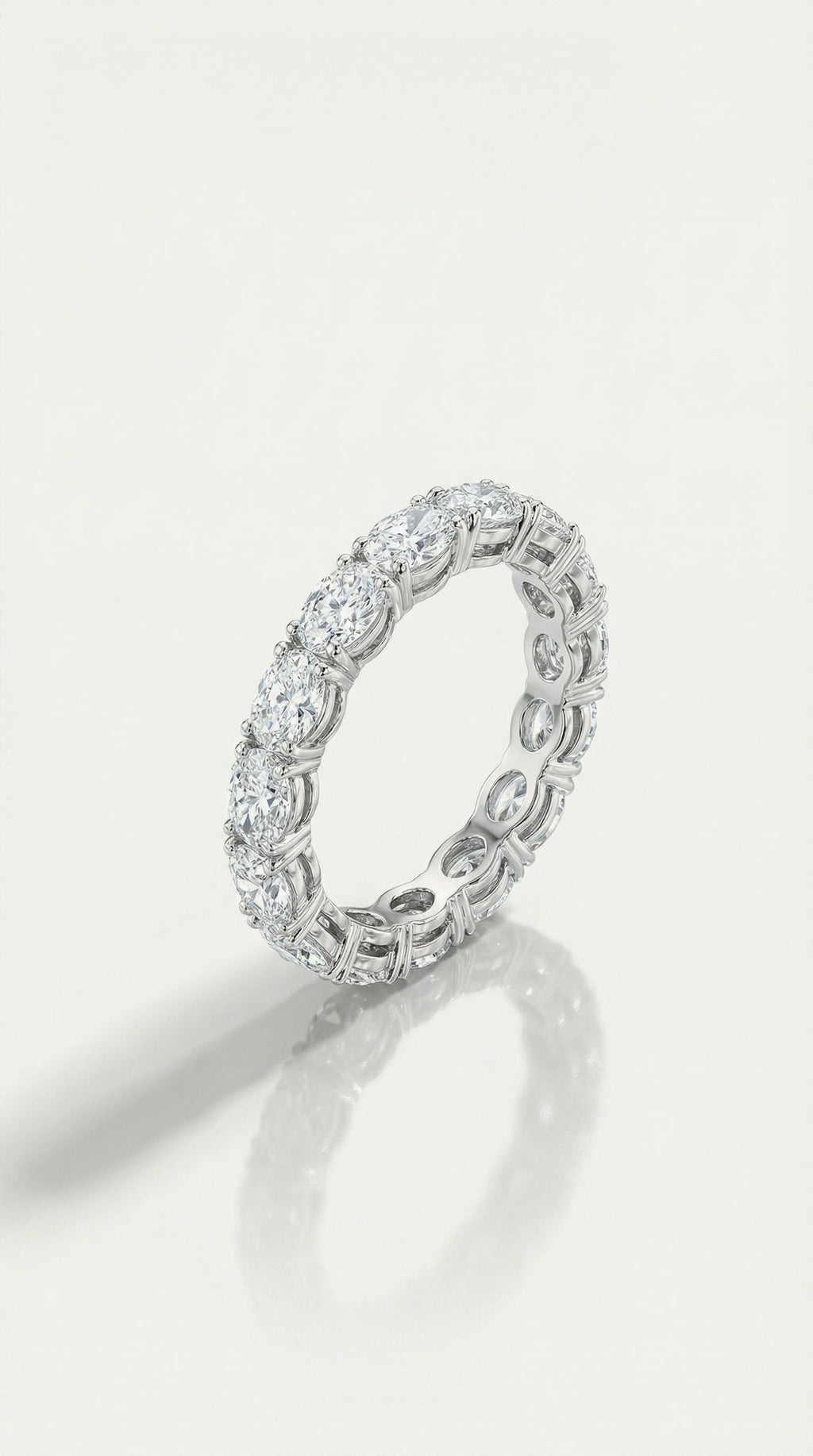 Wedding Band - White Gold Round 11 Stone Diamond