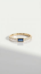 Rainbow Blue Topaz Petite Ring