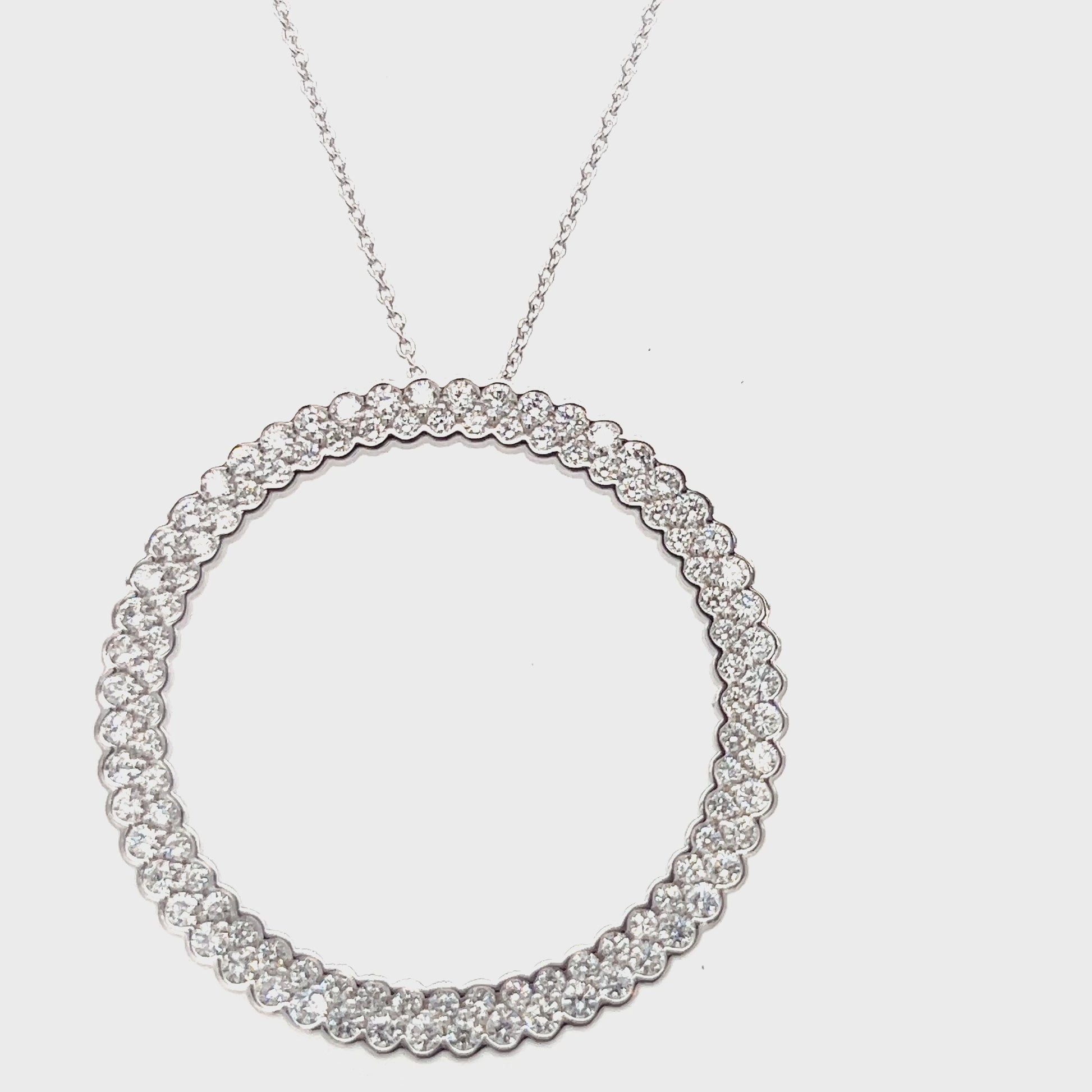 Diamond Eternity Circle Pendant