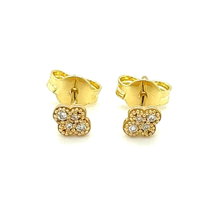 Fleur Diamond Studs