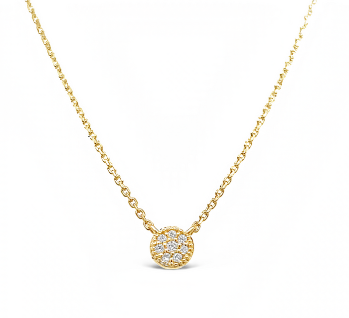 Yellow Gold Round Pendant