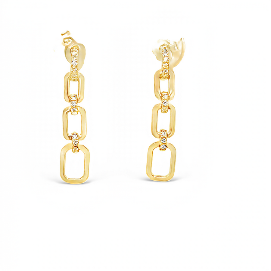 Rose Gold Link Earrings