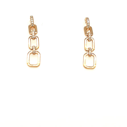 Rose Gold Link Earrings