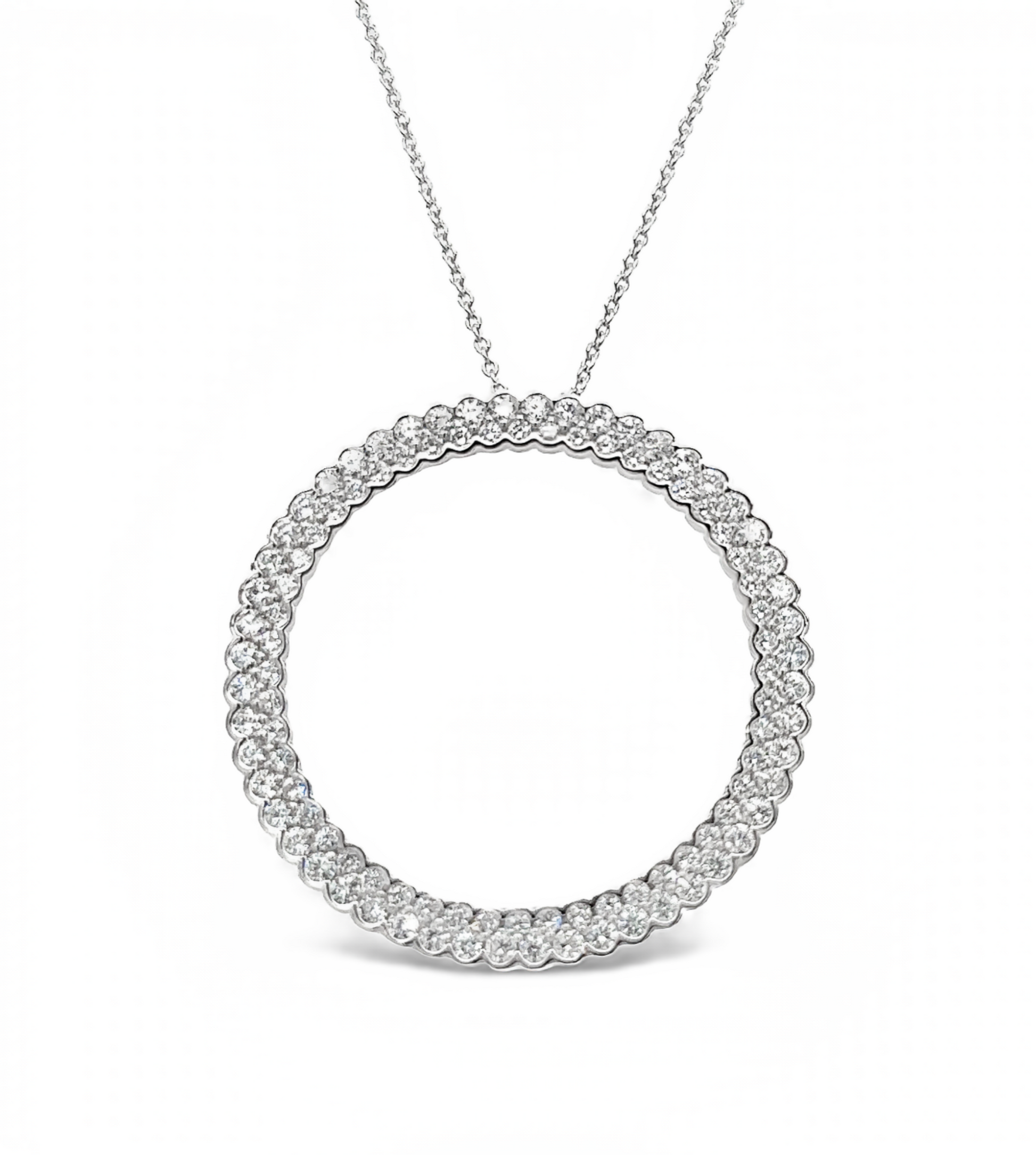 Diamond Eternity Circle Pendant
