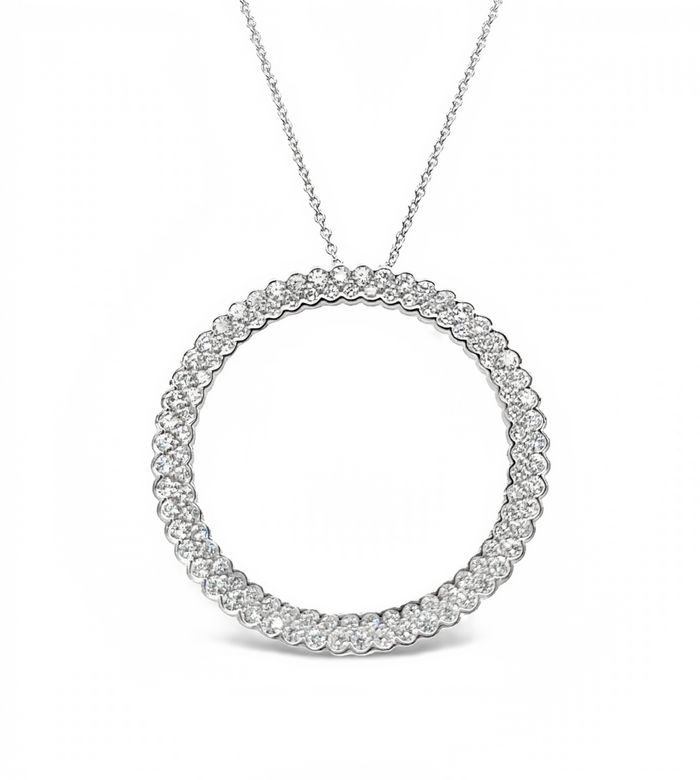 Diamond Eternity Circle Necklace