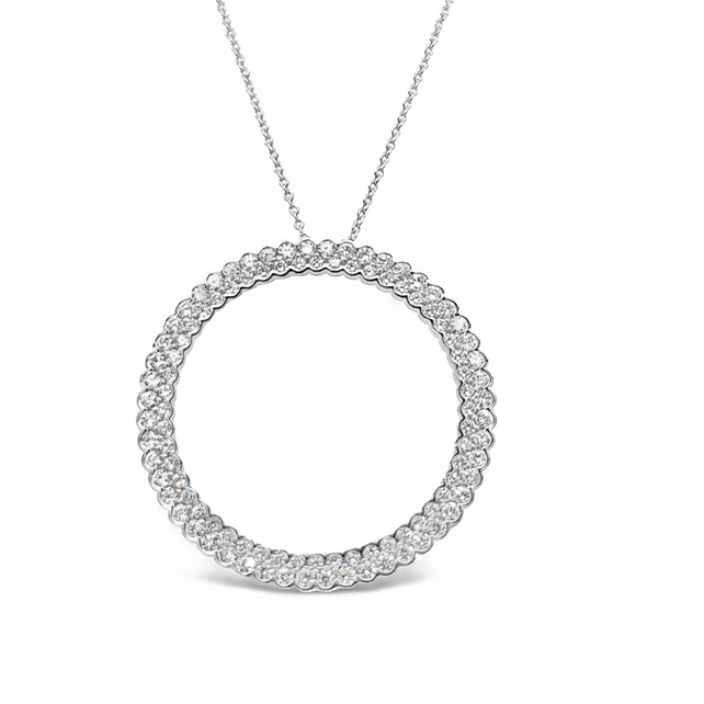Large Layered Diamond Necklace