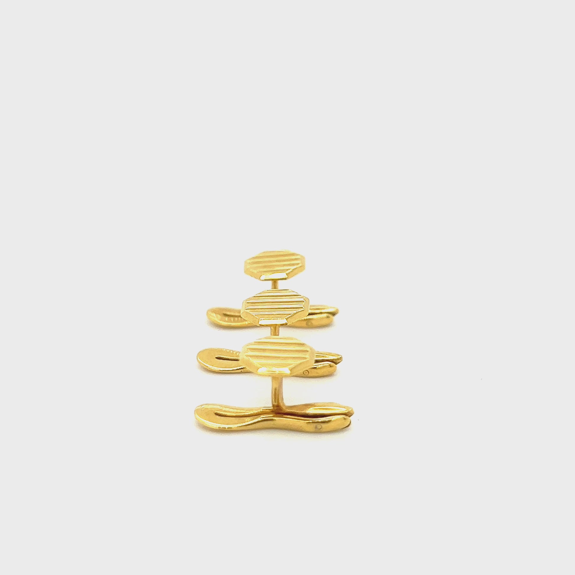 Gold Tuxedo Studs