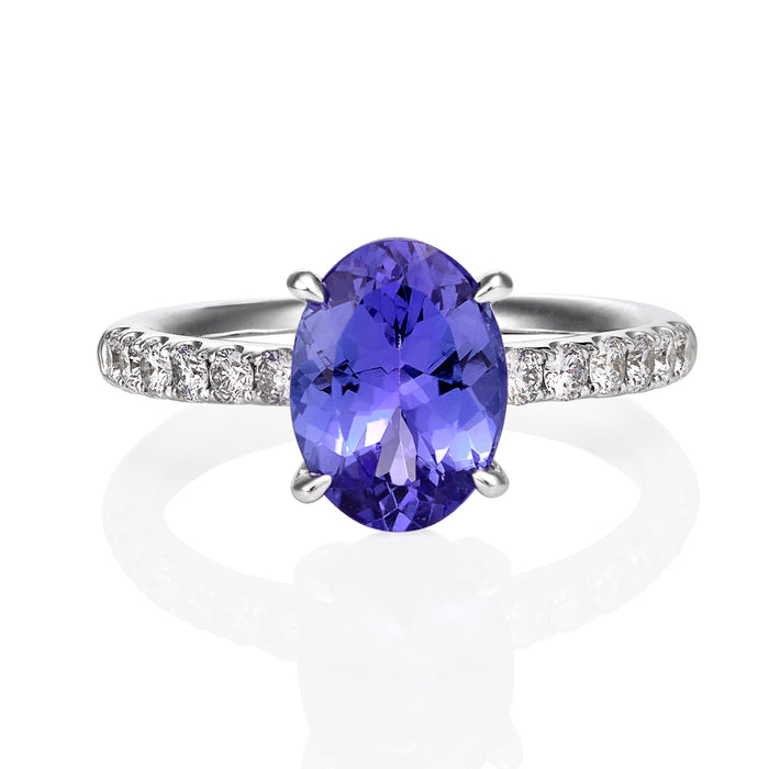 Ceylon Sapphire Engagement Ring