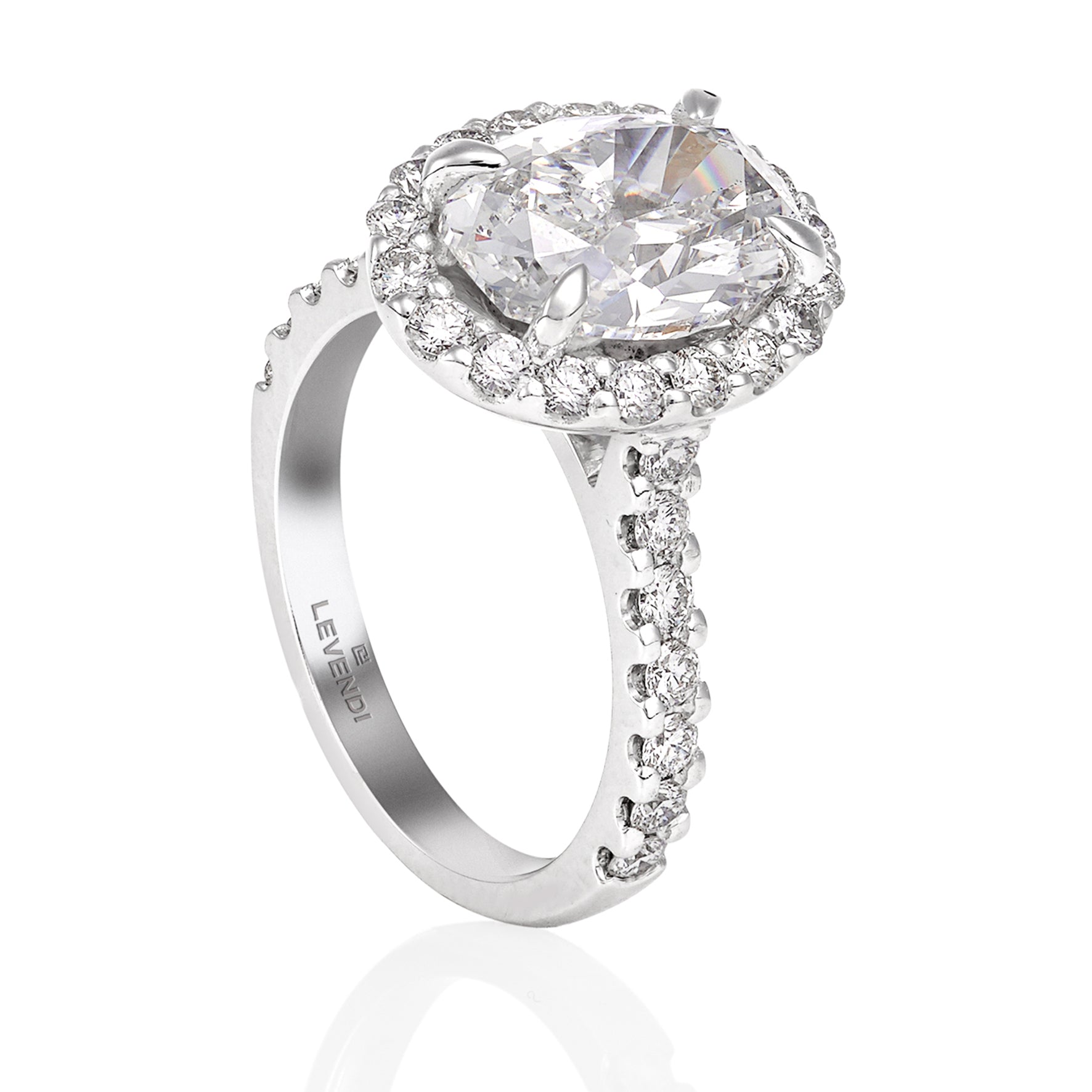 Halo Classic Oval Engagement Ring