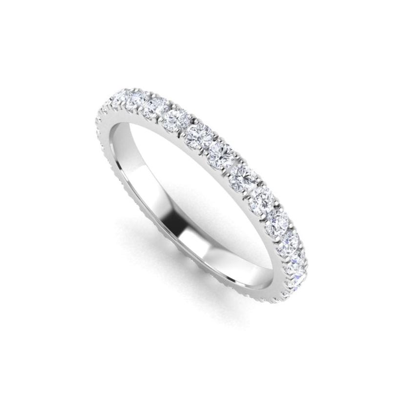 Full Claw Diamond Wedding Band