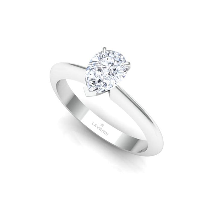 Pear Solitaire Engagement Ring