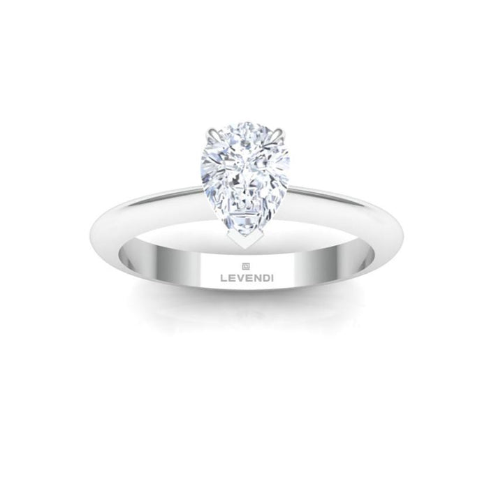 Pear Solitaire Engagement Ring