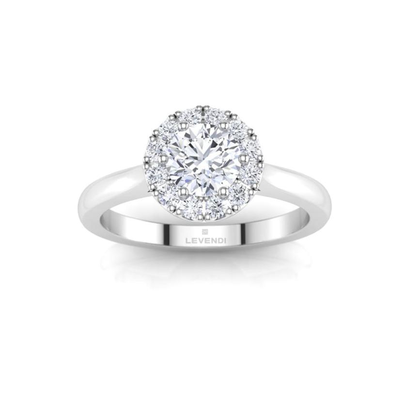 Round Brilliant Halo Engagement Ring