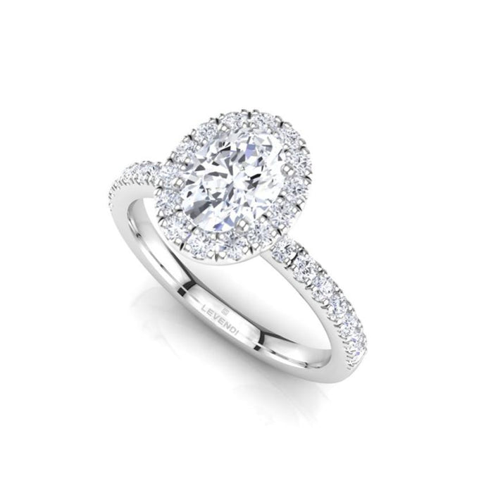 Diamond Halo Engagement Ring