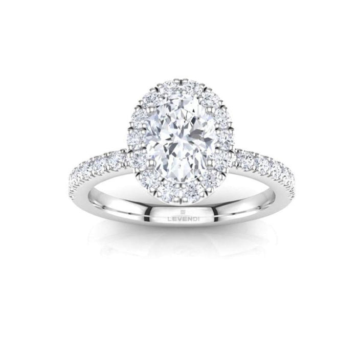 Diamond Halo Engagement Ring