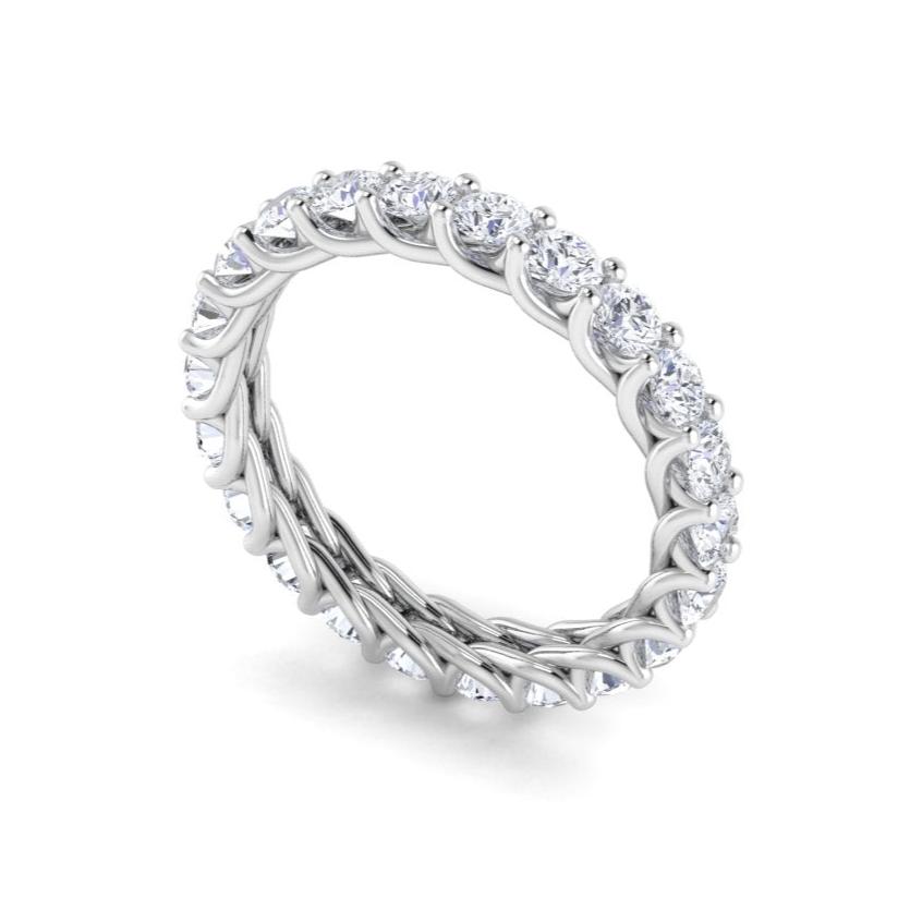 Ribbon Diamond Wedding Band