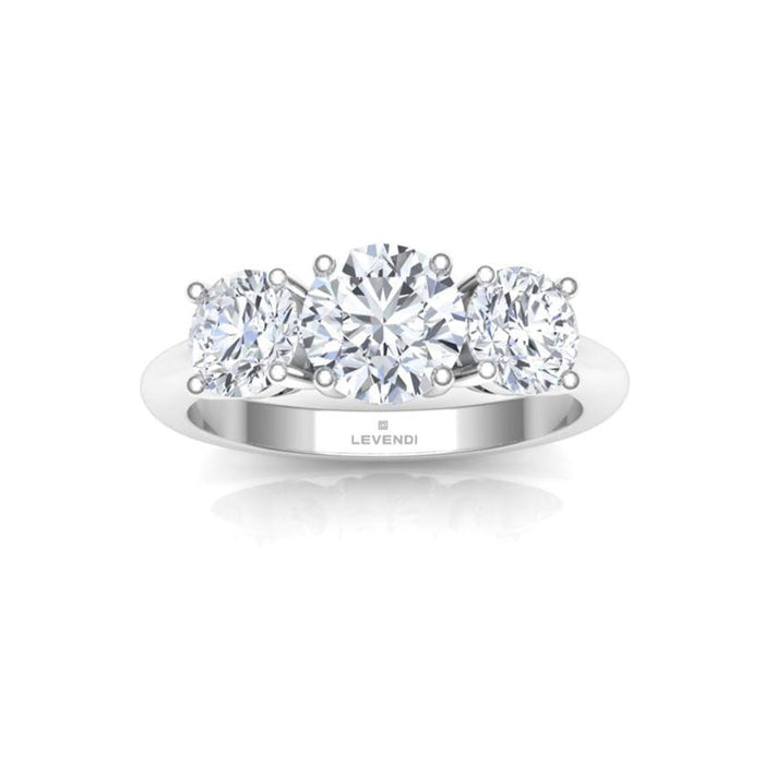 Trilogy Round Engagement Ring