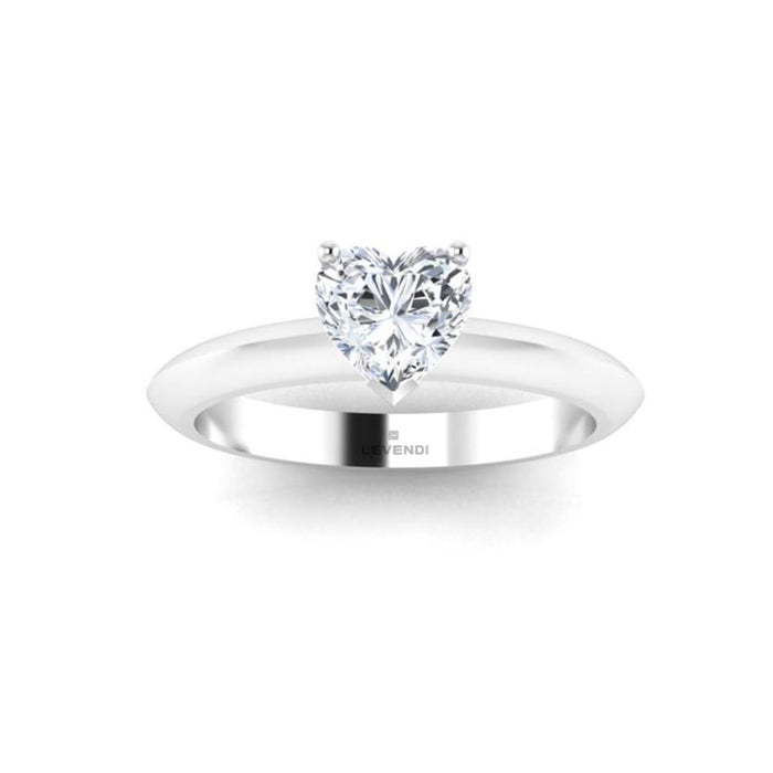 Heart Cut Solitaire Engagement Ring