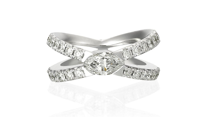 Millenium Pave Engagement Ring