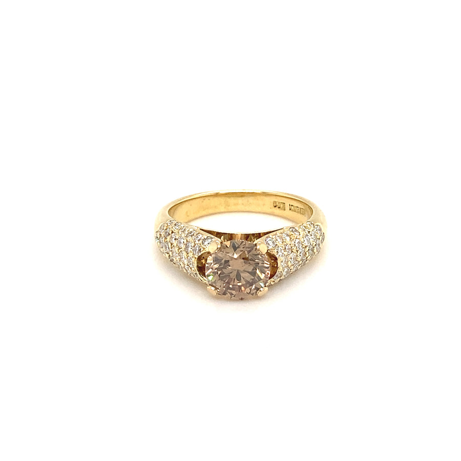 Australian Argyle Champagne Diamond Dress Ring