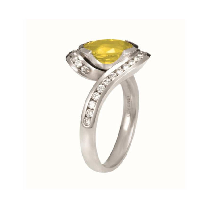 Yellow Sapphire & Diamond Embrace Ring