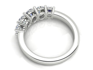 Oval Diamond Ring 5 Stone