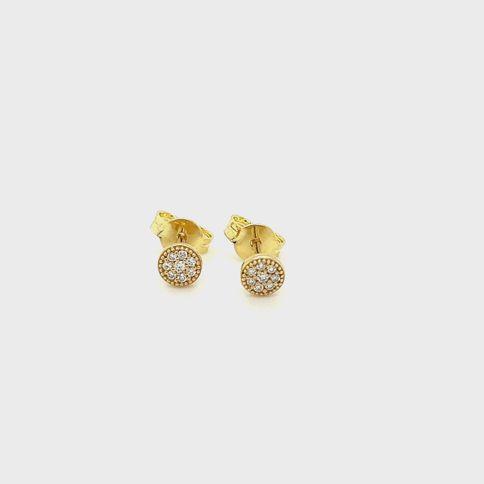 Arabesque Diamond Studs Earrings