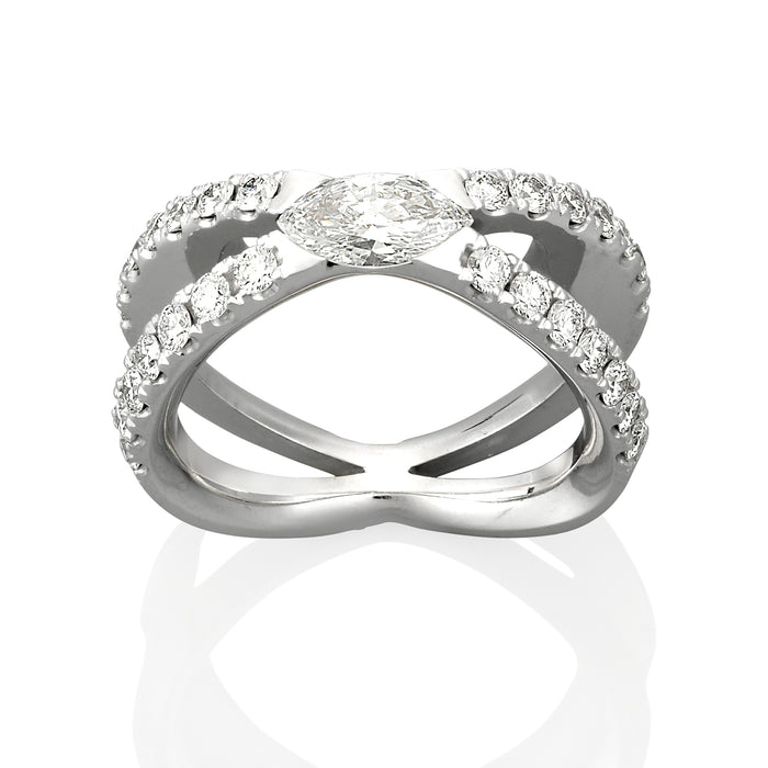 Millenium Pave Engagement Ring