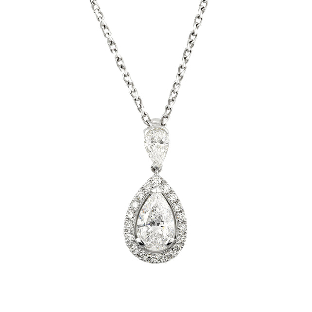 Pear Shape Diamond Pendant